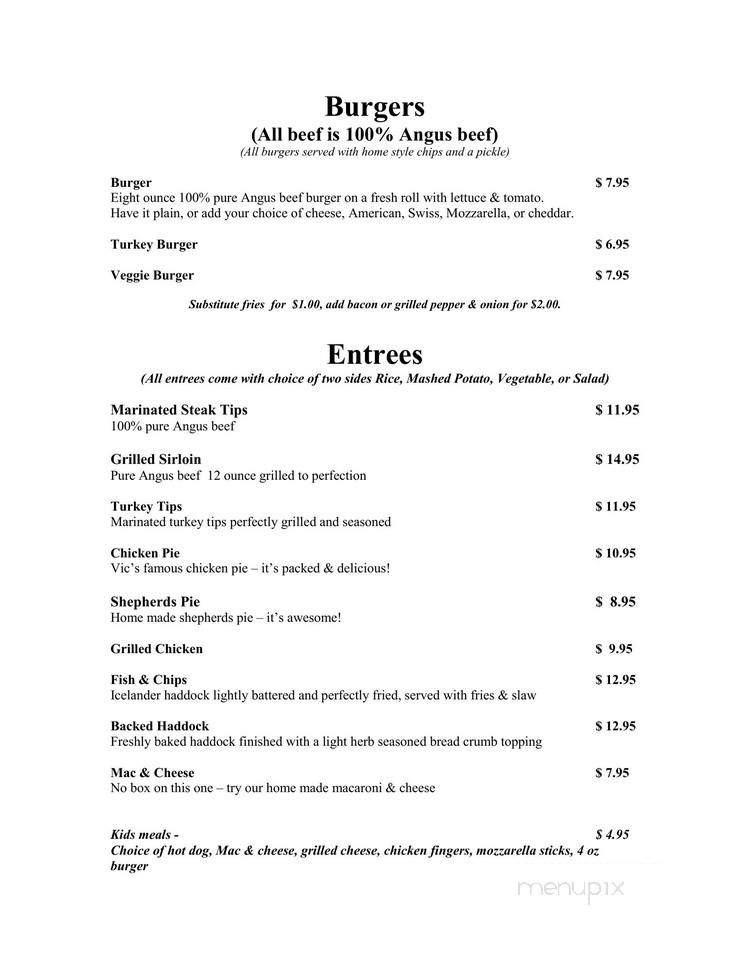 The Dubliner - Lowell, MA menu_pic