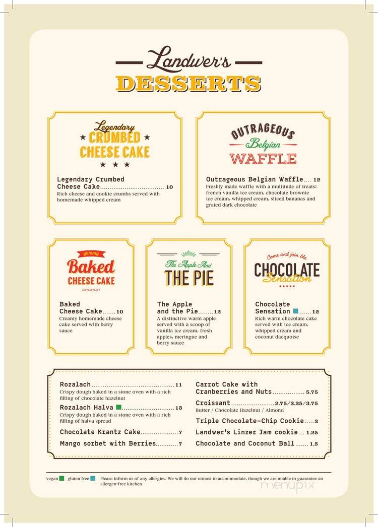 Cafe Landwer - Maple, ON menu_pic