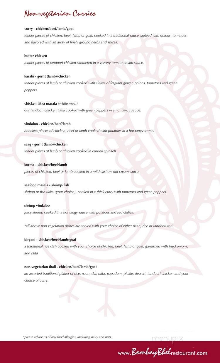Bombay Bhel - Thornhill, ON menu_pic