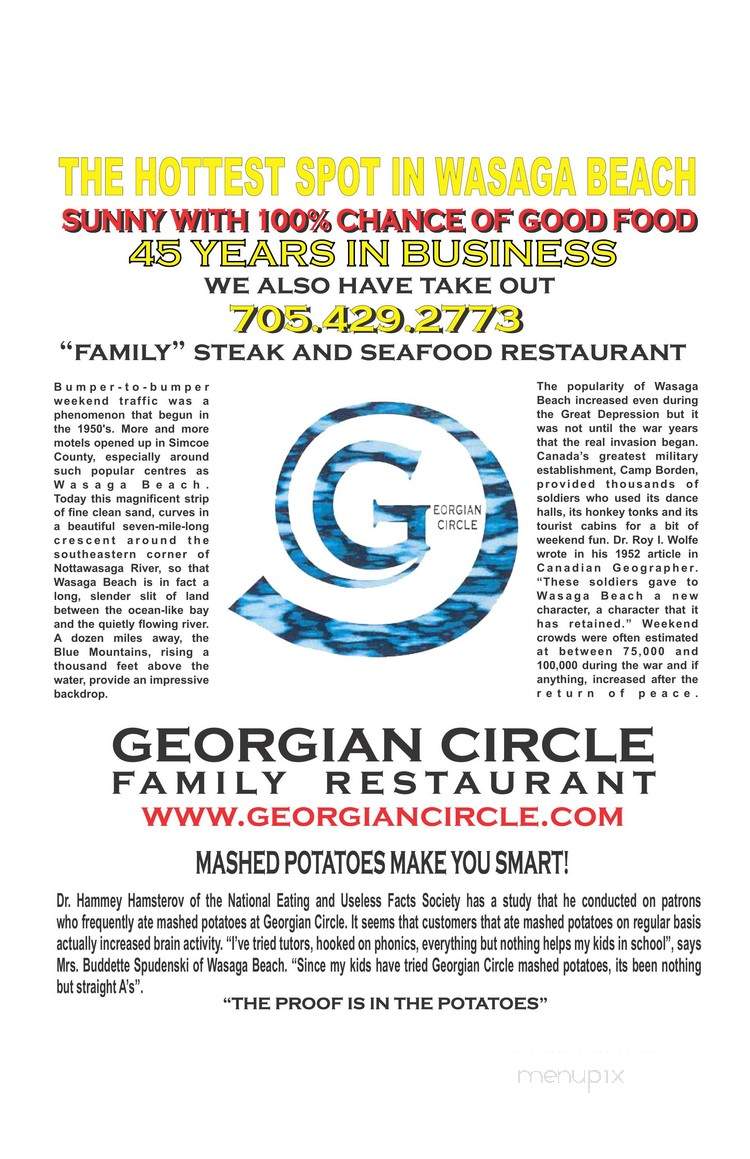 Georgian Circle Steak & Seafood Restaurant - Wasaga Beach, ON