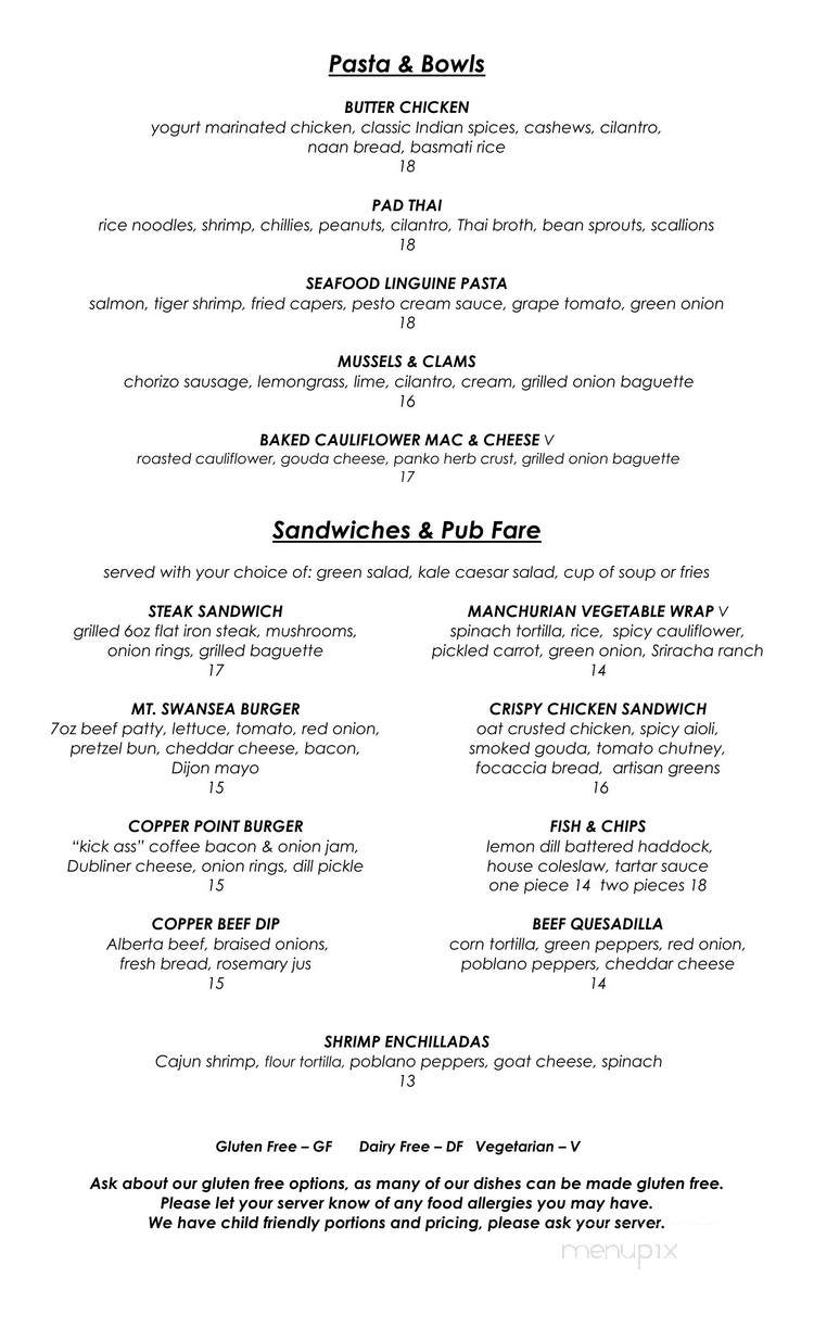 Elements Grill - East Kootenay, BC menu_pic