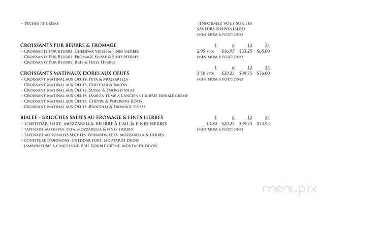 Sweet Lee's - Verdun, QC menu_pic