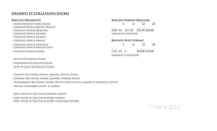 Sweet Lee's - Verdun, QC menu_pic