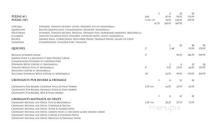 Sweet Lee's - Verdun, QC menu_pic