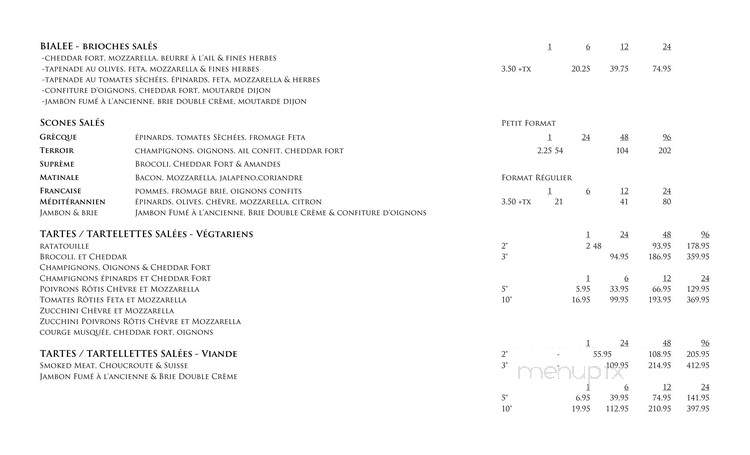 Sweet Lee's - Verdun, QC menu_pic