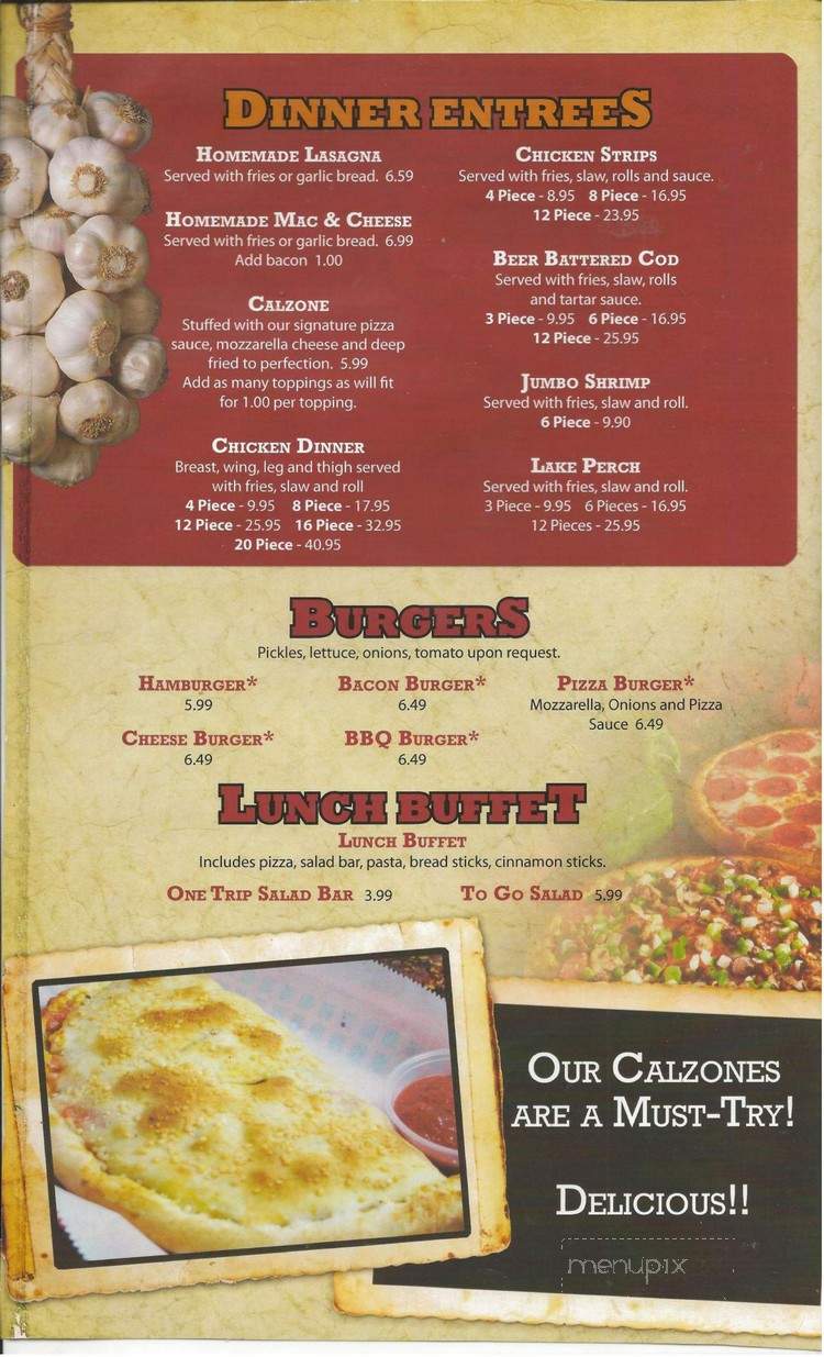 Pizza Oven - Monona, WI menu_pic