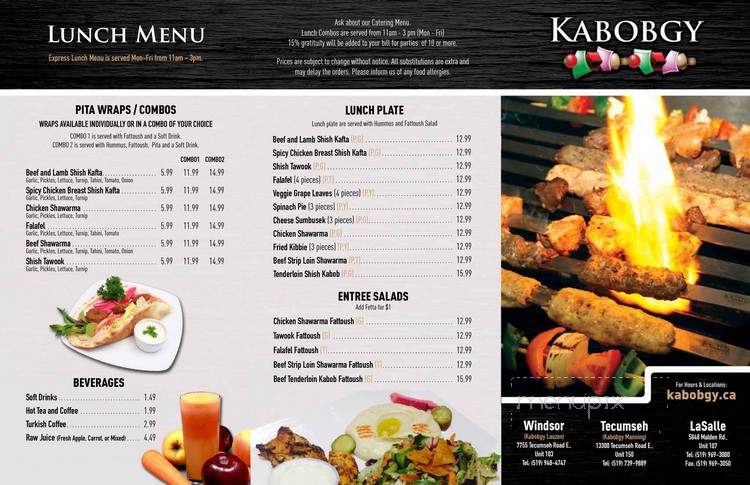 Kabobgy - Windsor, ON menu_pic