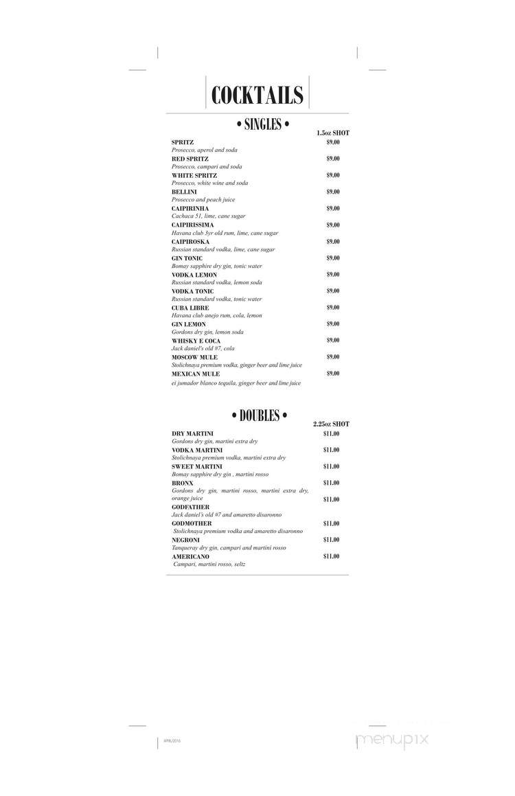 Spacca Napoli - Port Moody, BC menu_pic
