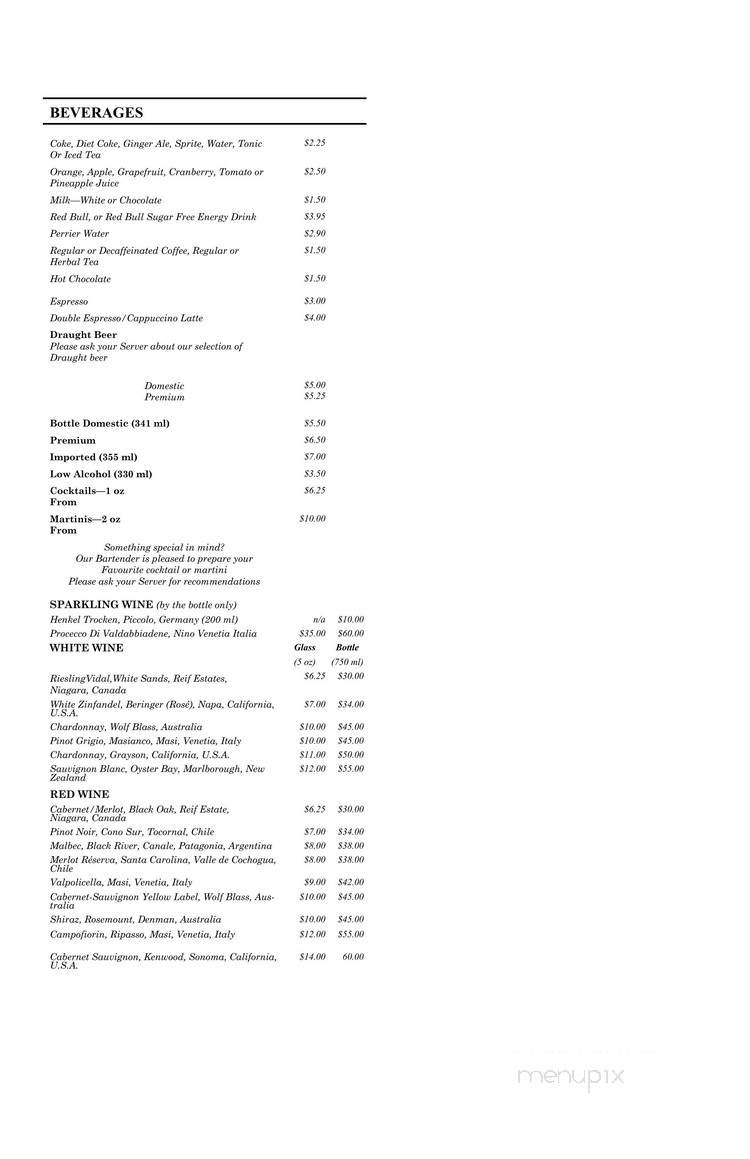 Cedar - Rama, ON menu_pic
