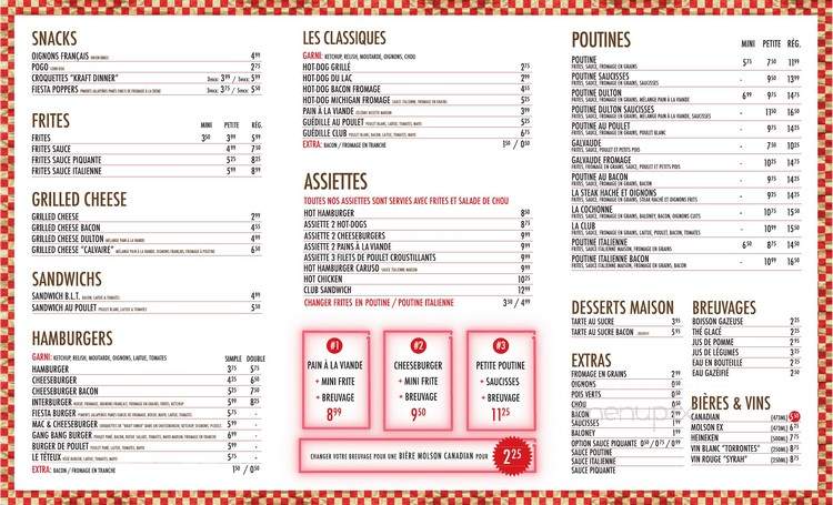 Snack Bar Saint-Jean - Quebec City, QC menu_pic
