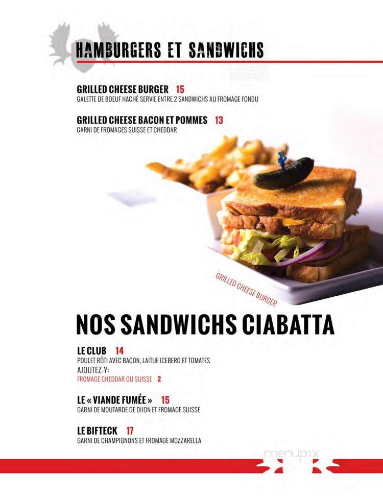 Windsor - Val-d'Or, QC menu_pic