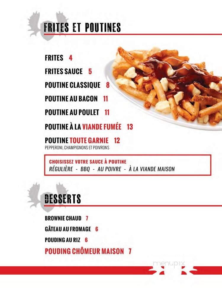Windsor - Val-d'Or, QC menu_pic