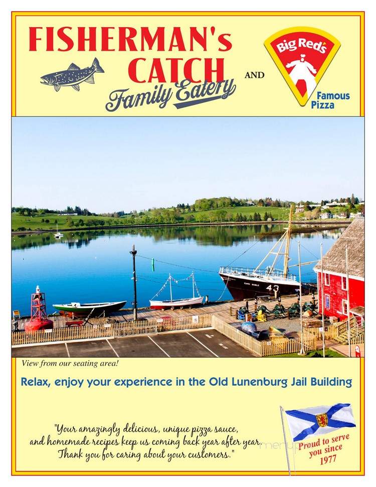 Big Red's - Lunenburg, NS menu_pic