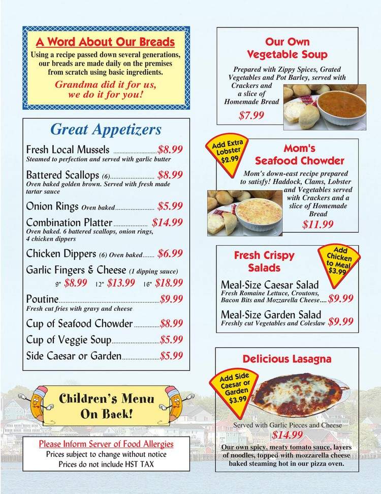 Big Red's - Lunenburg, NS menu_pic