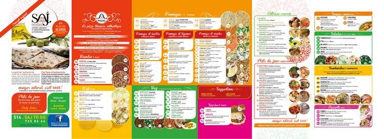 Saj Mahal - Montreal, QC menu_pic