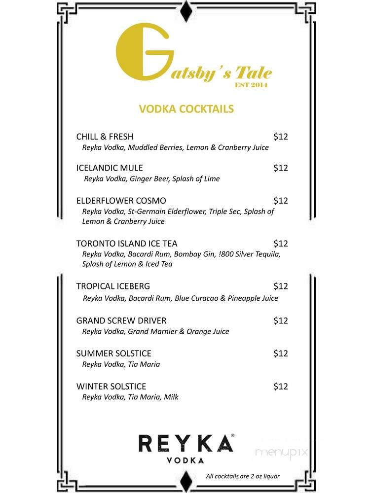 Chill - Toronto, ON menu_pic