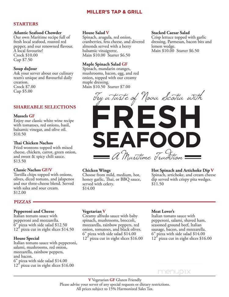 McCurdy's Dining Room - Baddeck, NS menu_pic