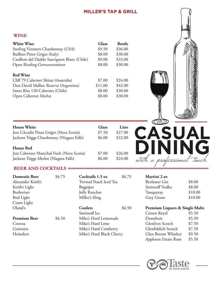 McCurdy's Dining Room - Baddeck, NS menu_pic