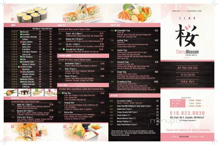 Cherry Blossom Sushi Bar - Guelph, ON