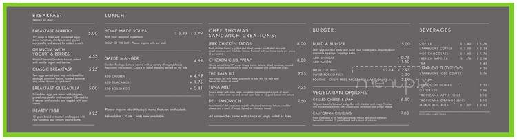 C Cafe - Mississauga, ON menu_pic