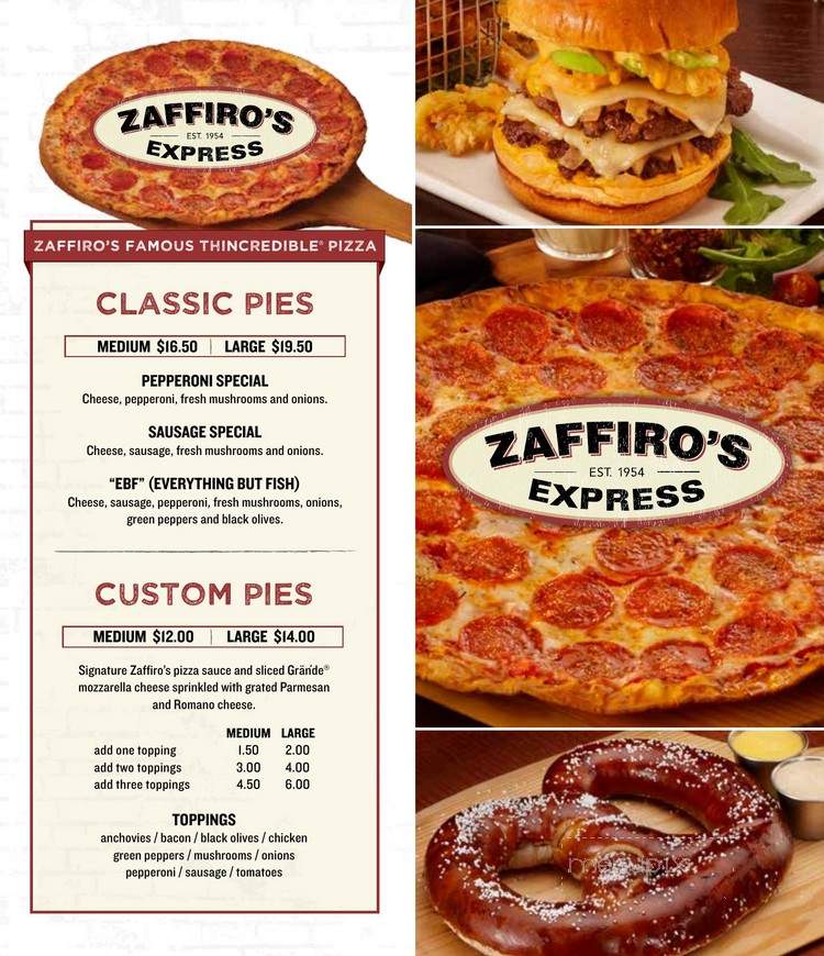 Zaffiro's Express - Elgin, IL menu_pic