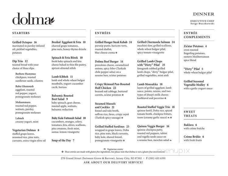 Dolma - Jersey City, NJ menu_pic