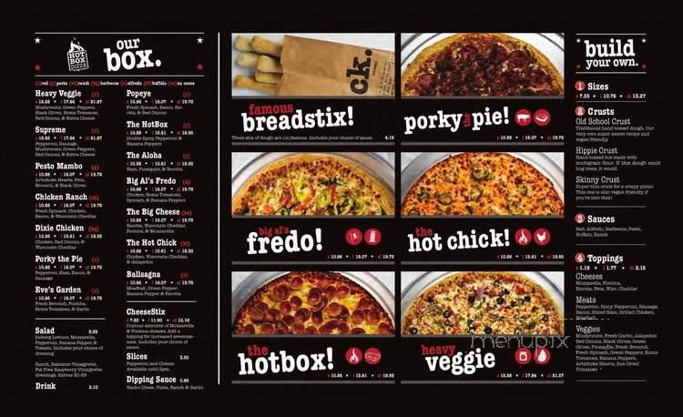 Hotbox Pizza - Indianapolis, IN menu_pic