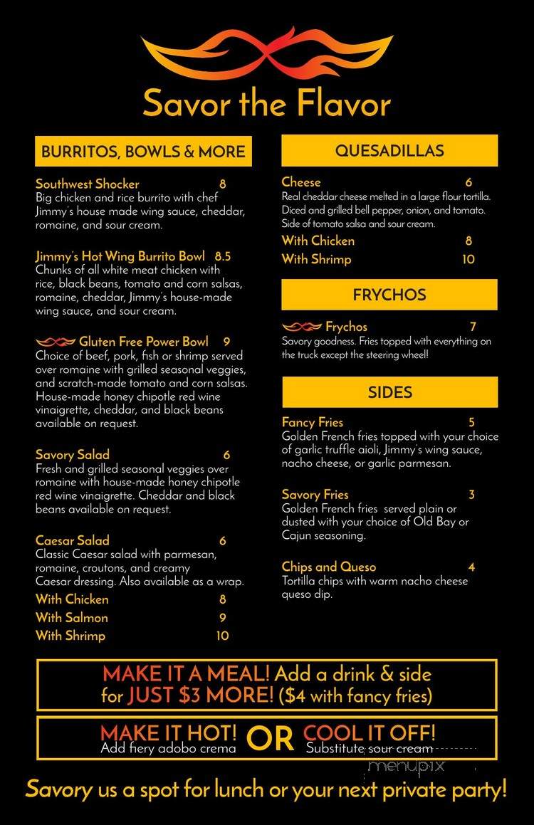 Southwest Savory Grill - West Pittston, PA menu_pic