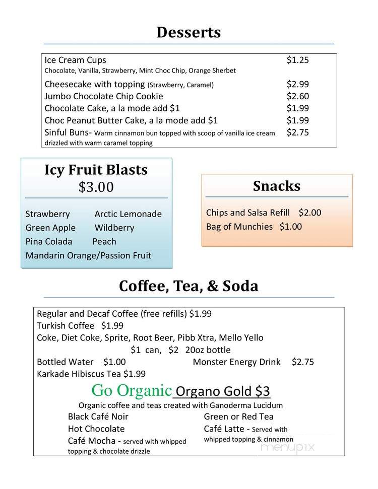 Xhale Hookah - York, PA menu_pic