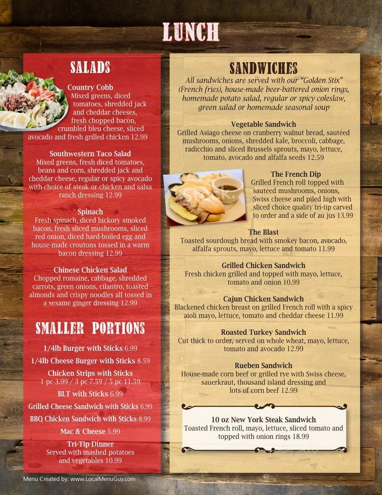 Beef N Brew - Placerville, CA menu_pic