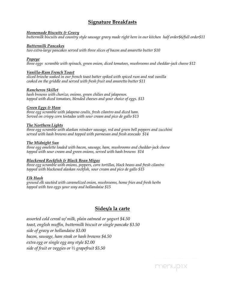 Capital Cafe - Juneau, AK menu_pic
