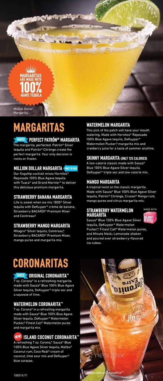 Dave & Buster's - San Antonio, TX menu_pic