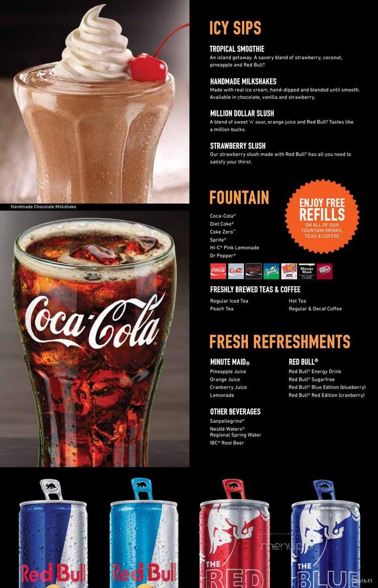 Dave & Buster's - San Antonio, TX menu_pic