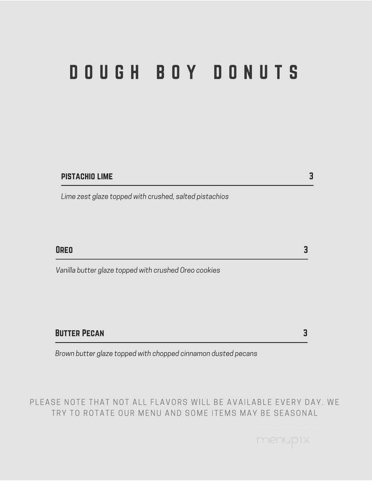 Dough Boy Donuts - Fort Worth, TX menu_pic