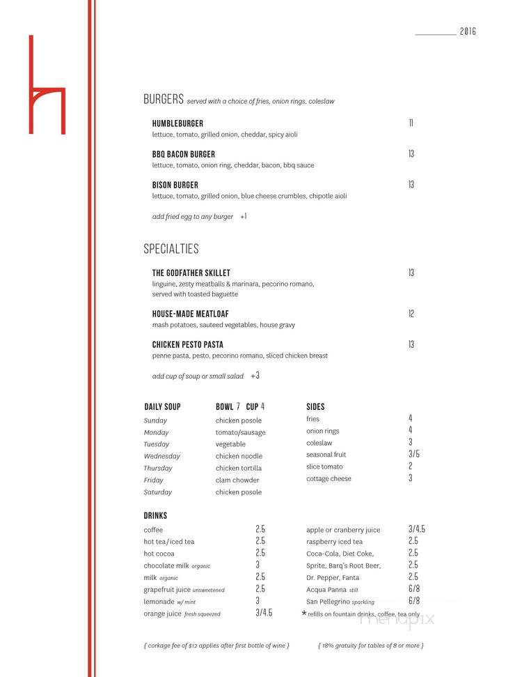 Humblebrags Eatery - Lakewood, CA menu_pic