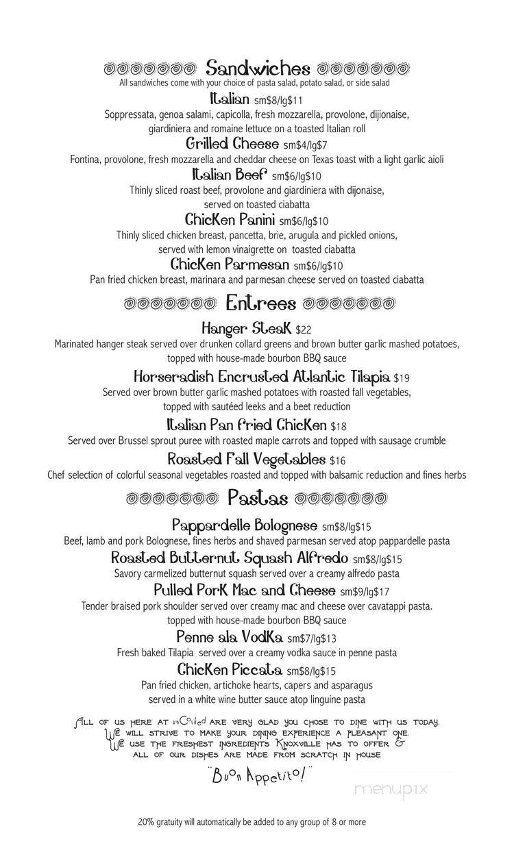 Knoxville Uncorked - Knoxville, TN menu_pic
