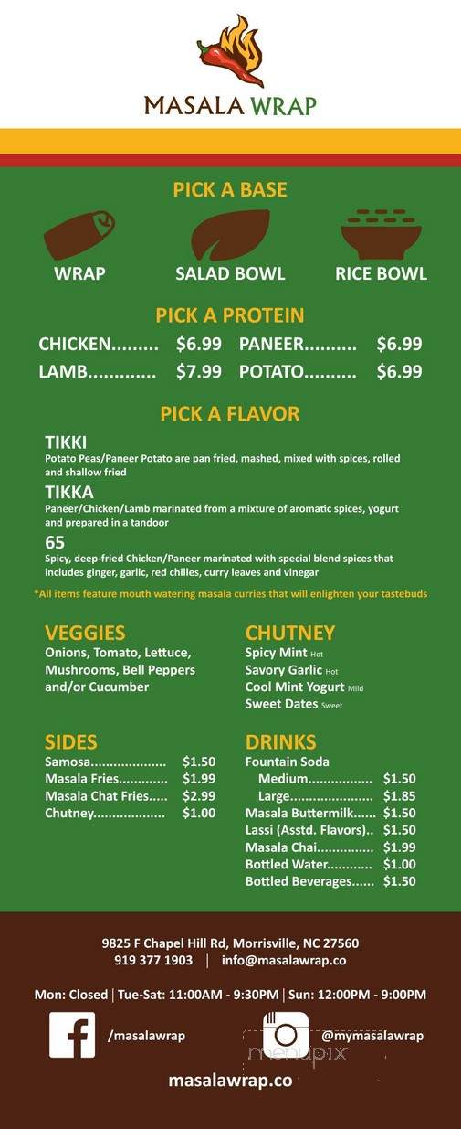 Masala Wrap - Morrisville, NC
