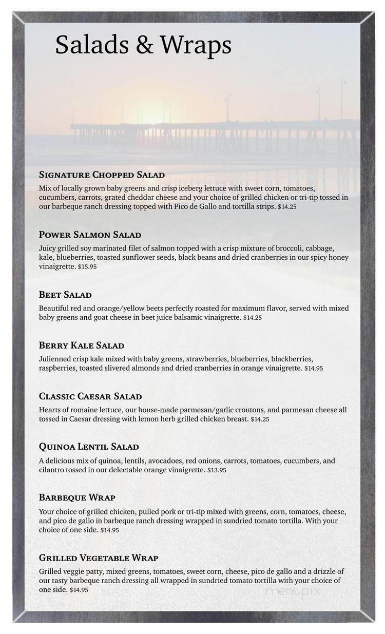 Tavern 1 Grill & Tap House PCH Malibu - Malibu, CA menu_pic