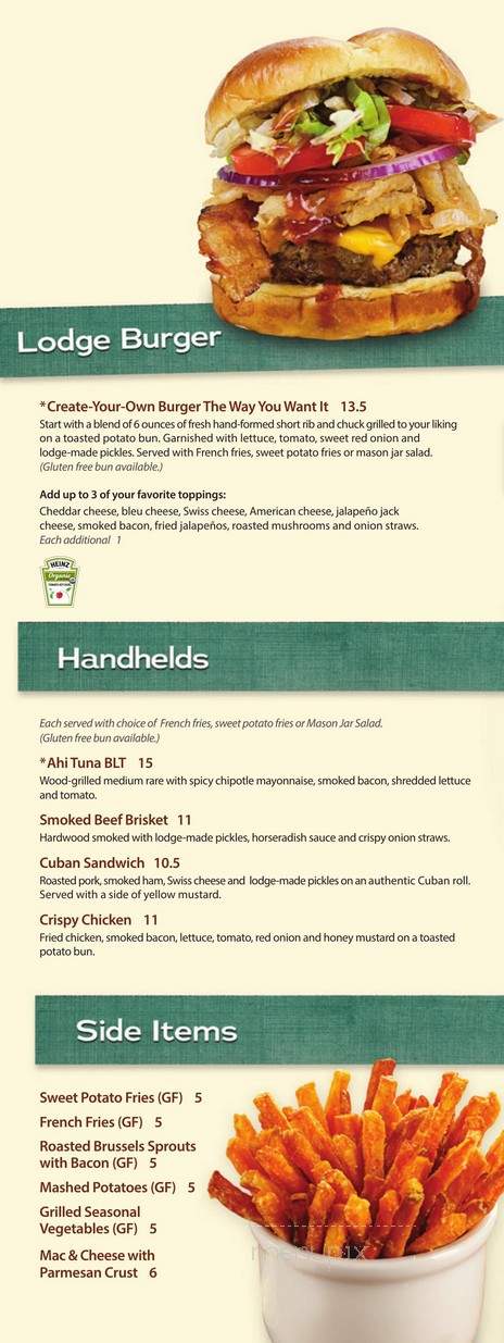 The Loose Moose Cottage - Williamsburg, VA menu_pic