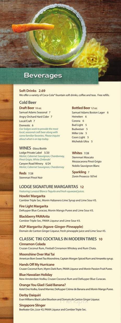 The Loose Moose Cottage - Williamsburg, VA menu_pic