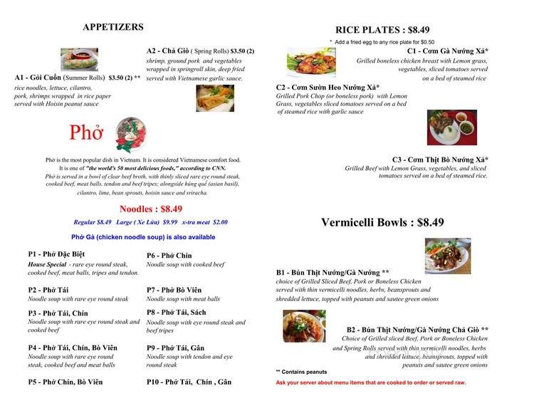 Banh Mi Lucky - Dearborn Heights, MI menu_pic