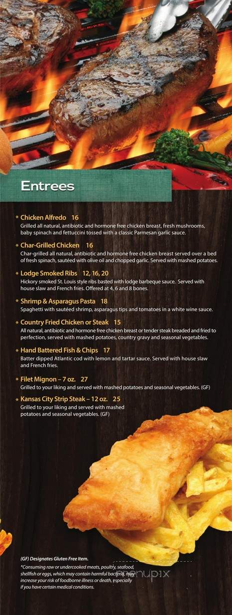Camp Critter Bar and Grille - Kansas City, KS menu_pic