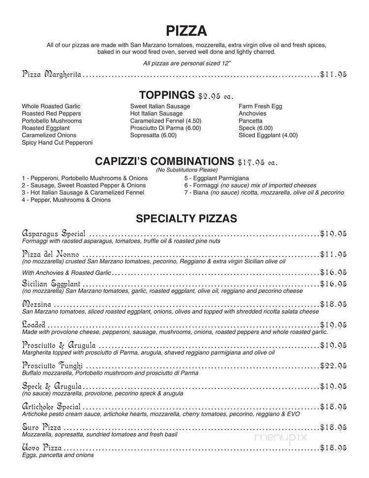 Capizzi - Staten Island, NY menu_pic