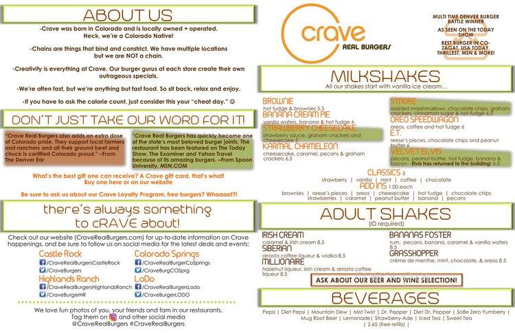 Crave Real Burgers - Denver, CO