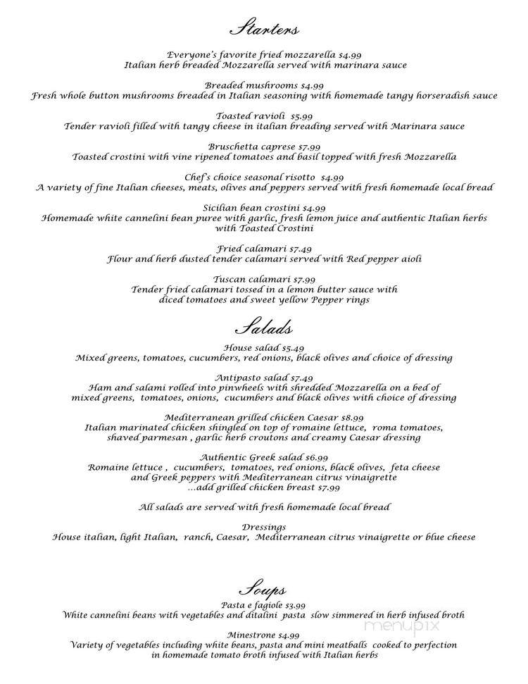Delciellos Ristorante And Lounge - Ravenna, OH menu_pic