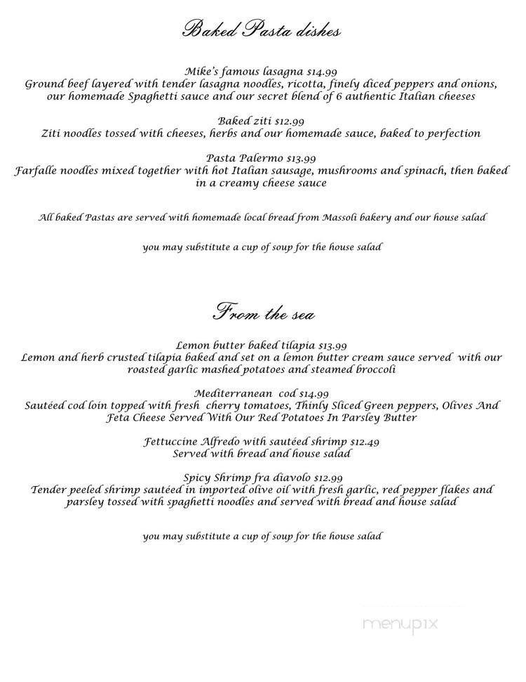 Delciellos Ristorante And Lounge - Ravenna, OH menu_pic