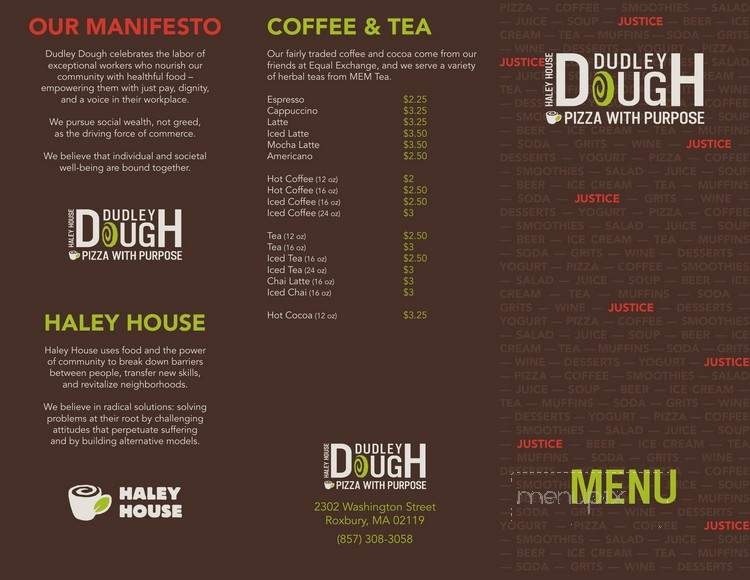 Dudley Dough - Roxbury, MA menu_pic