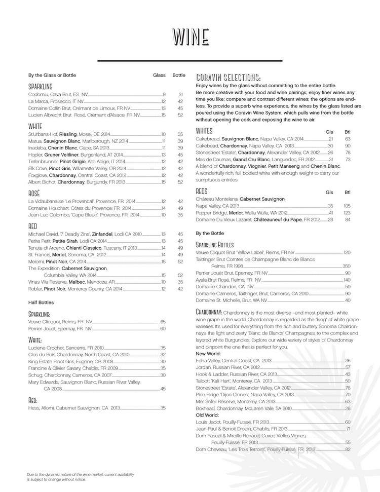 Flannel - Stowe, VT menu_pic