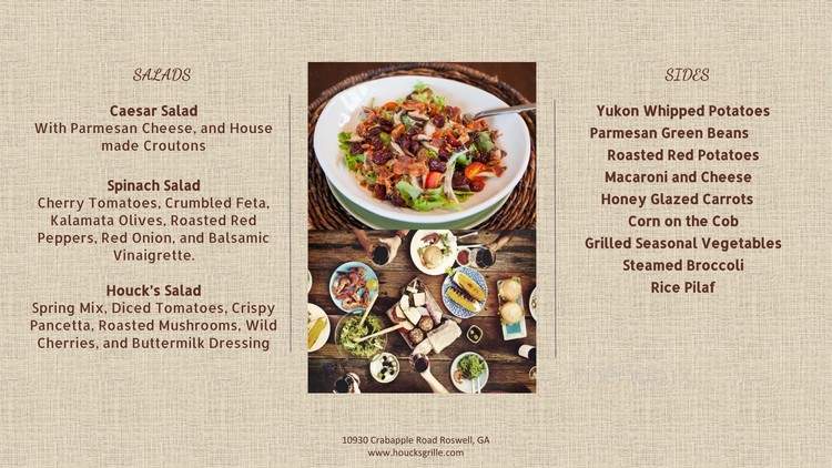 Houck's Grille - Roswell, GA menu_pic