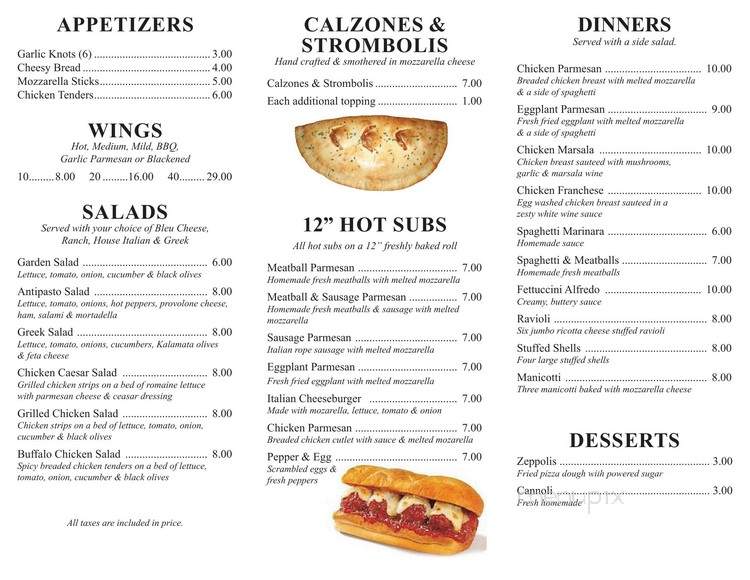 Johnny's pizza - Port Richey, FL menu_pic